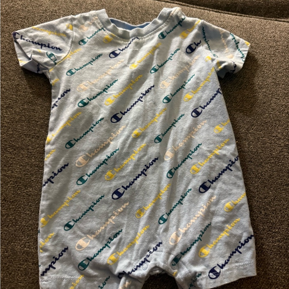 Champion Light Blue Infant Romper